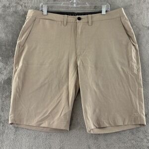 7‎ Diamonds Momentum Performance Hybrid Shorts Mens 36 Khaki Stretch 10" Inseam